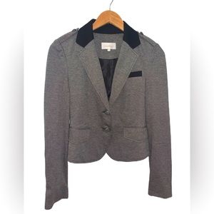 Costa Blanca Gray and Black Cropped Jacket Size 2